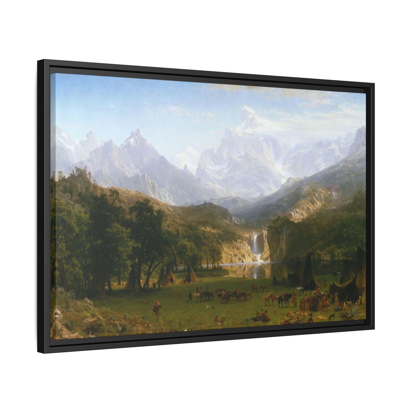 Bierstadt, Albert - The Rocky Mountains, Lander’s Peak (1863) - Matte Canvas, Framed