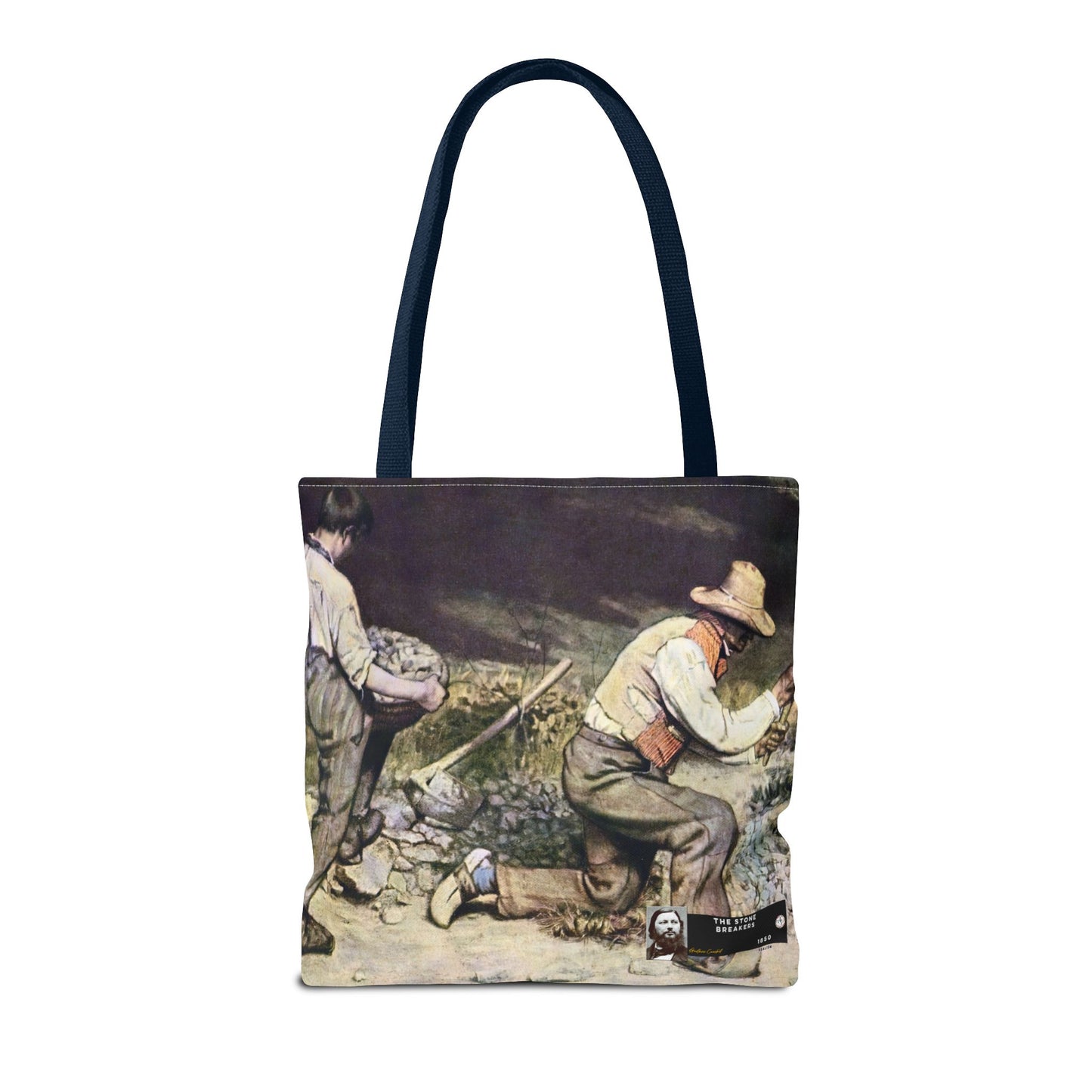 Courbet, Gustave - The Stone Breakers (1850) - Tote Bag