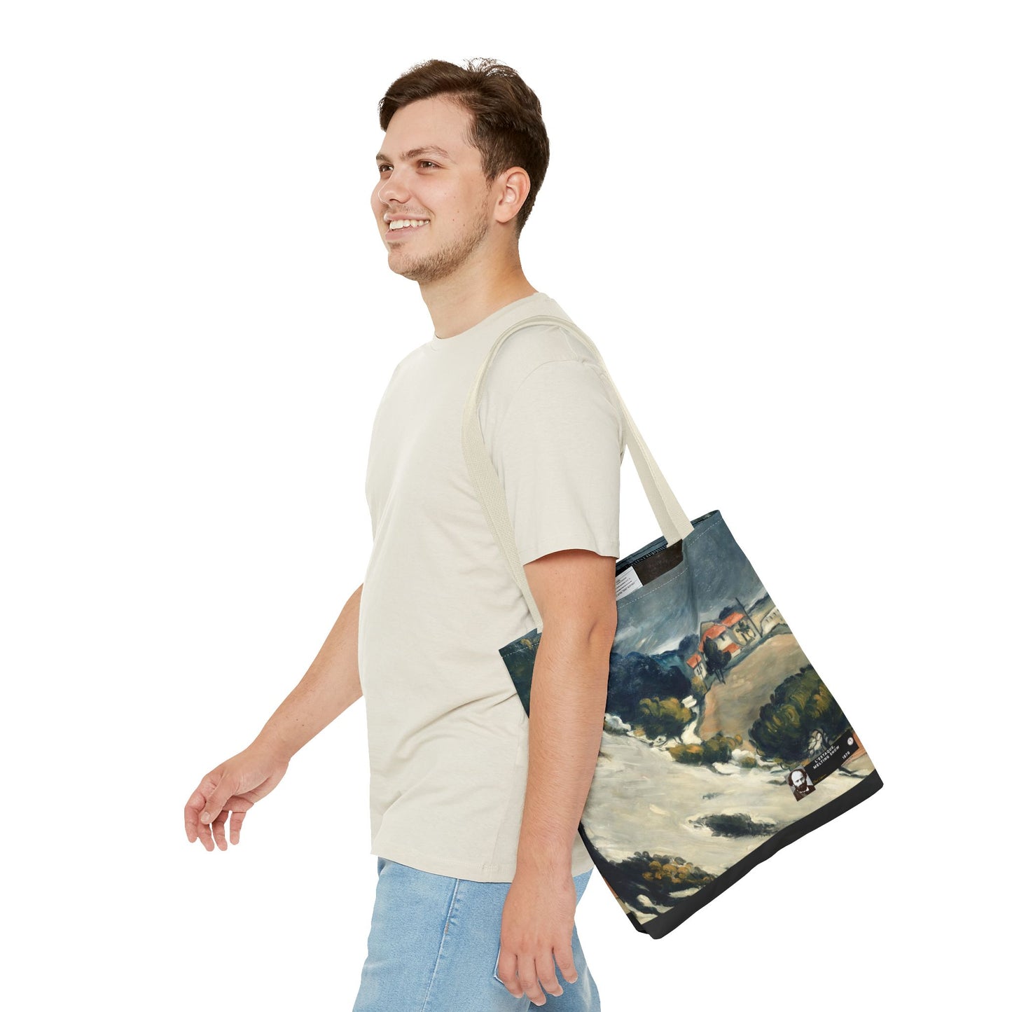 Cézanne, Paul - L’Estaque, Melting Snow (1870) - Tote Bag