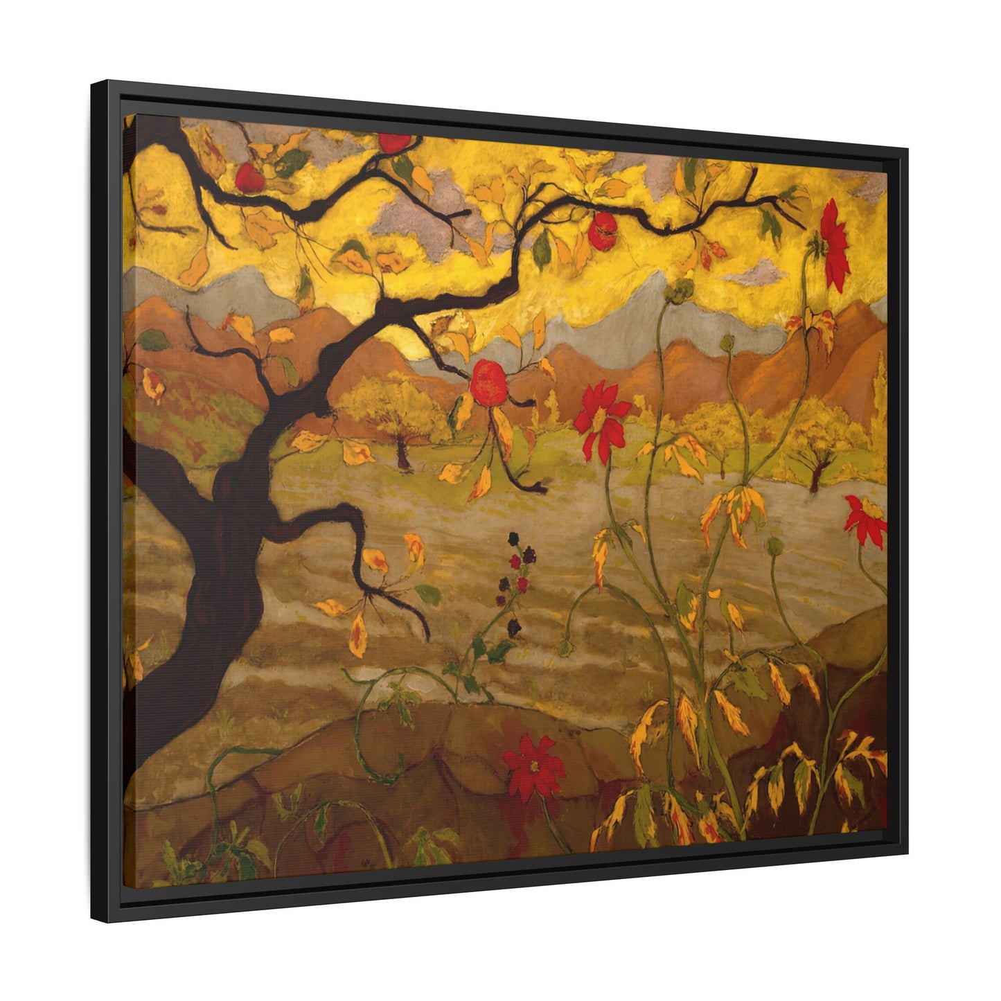 Ranson, Paul - Apple Tree with Red Fruit (1902) - Matte Canvas, Framed