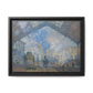 Monet, Claude - Le Gare Saint-Lazare (1877) - Matte Canvas, Framed