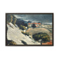 Cézanne, Paul - L’Estaque, Melting Snow (1870) - Matte Canvas, Framed