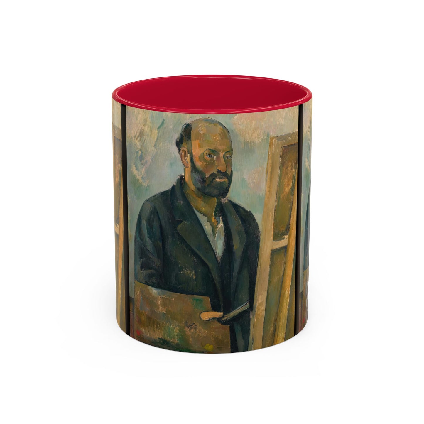 Cézanne, Paul - Portrait of the Artist with a Palette (1890) - Colorful Accent Mugs