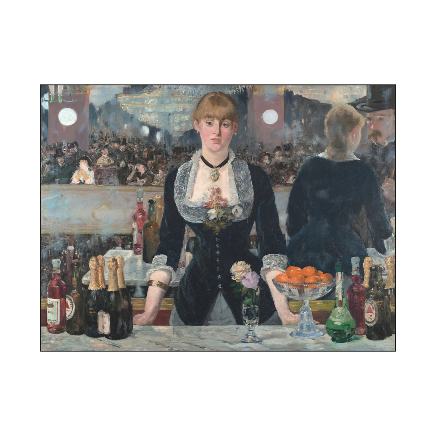Manet, Édouard - A Bar at the Folies-Bergère (1880) - Canvas Block, unframed