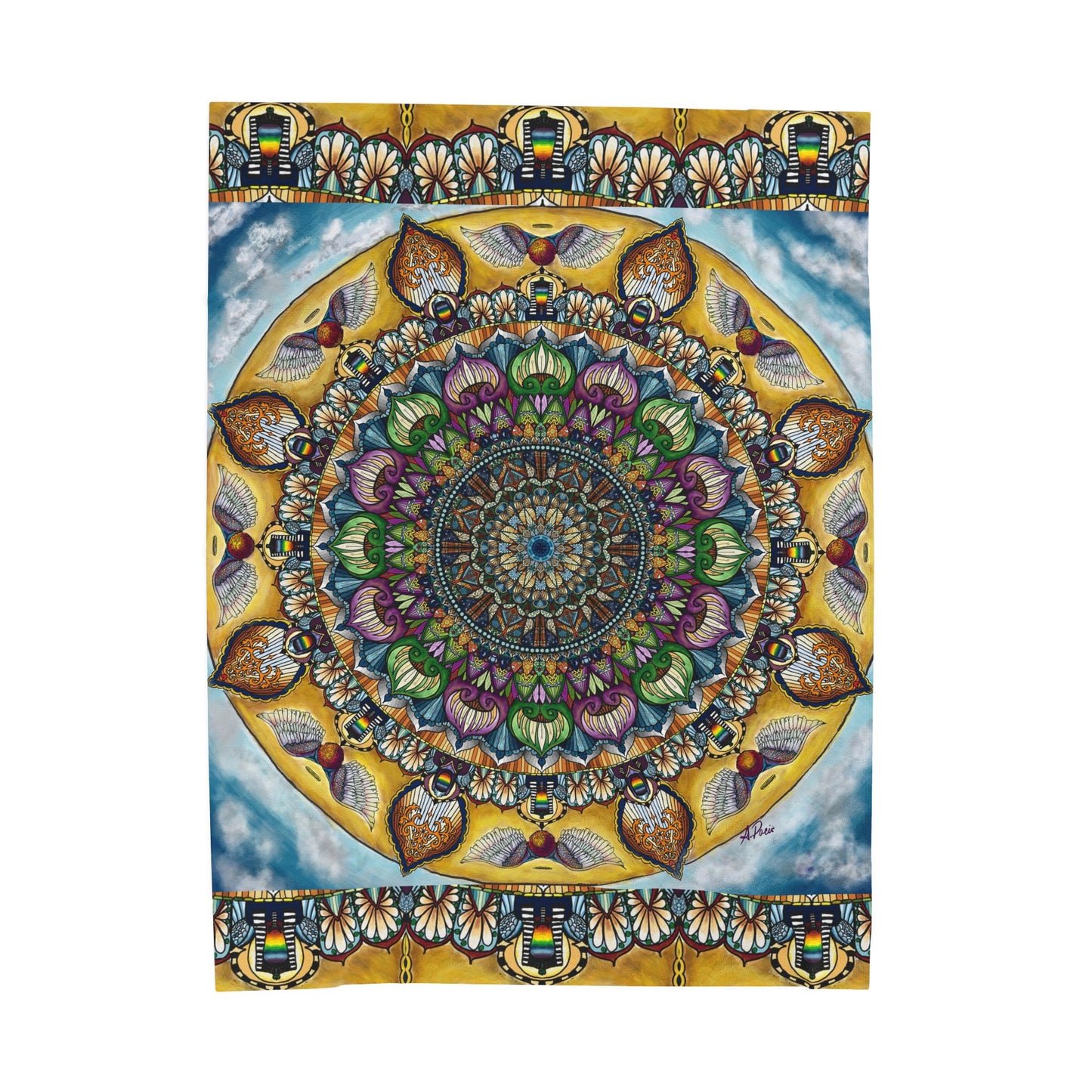 Celestia Mandala - Velveteen Plush Blanket