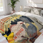 Toulouse-Lautrec, Henri - Moulin Rouge - La Goulue (1891) - Arctic Fleece Blanket