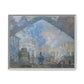Monet, Claude - Le Gare Saint-Lazare (1877) - Matte Canvas, Framed