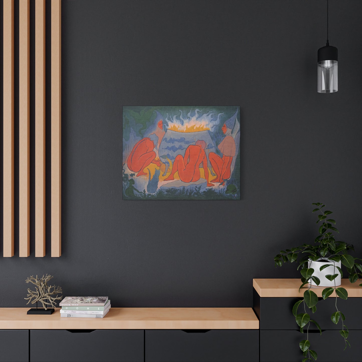 Ranson, Paul - Witches Around the Fire (1891) - Canvas Block, unframed