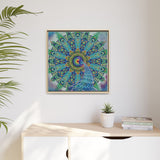 Melek Taus Mandala - Framed Canvas