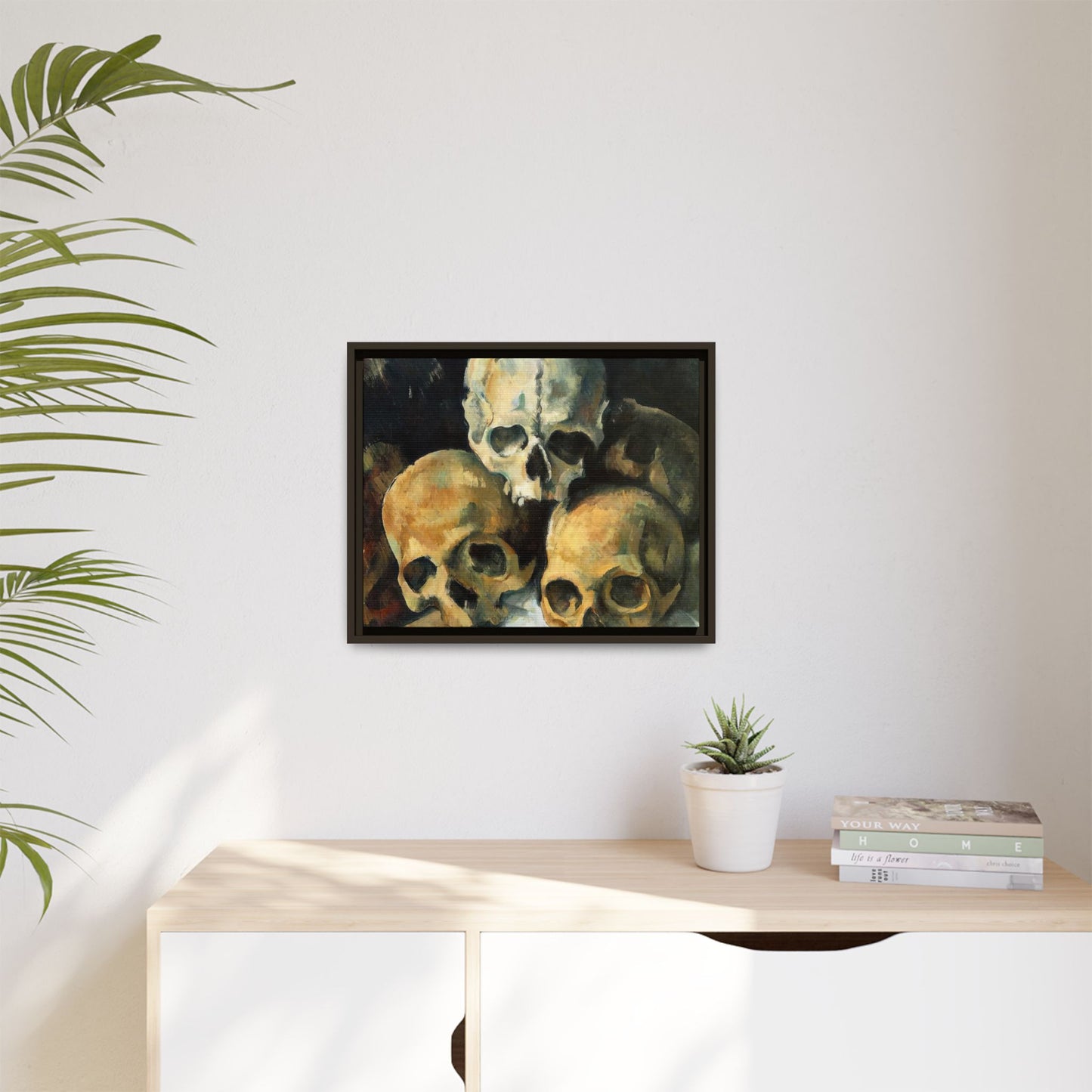Cézanne, Paul - Pyramid of Skulls (1901) - Matte Canvas, Framed