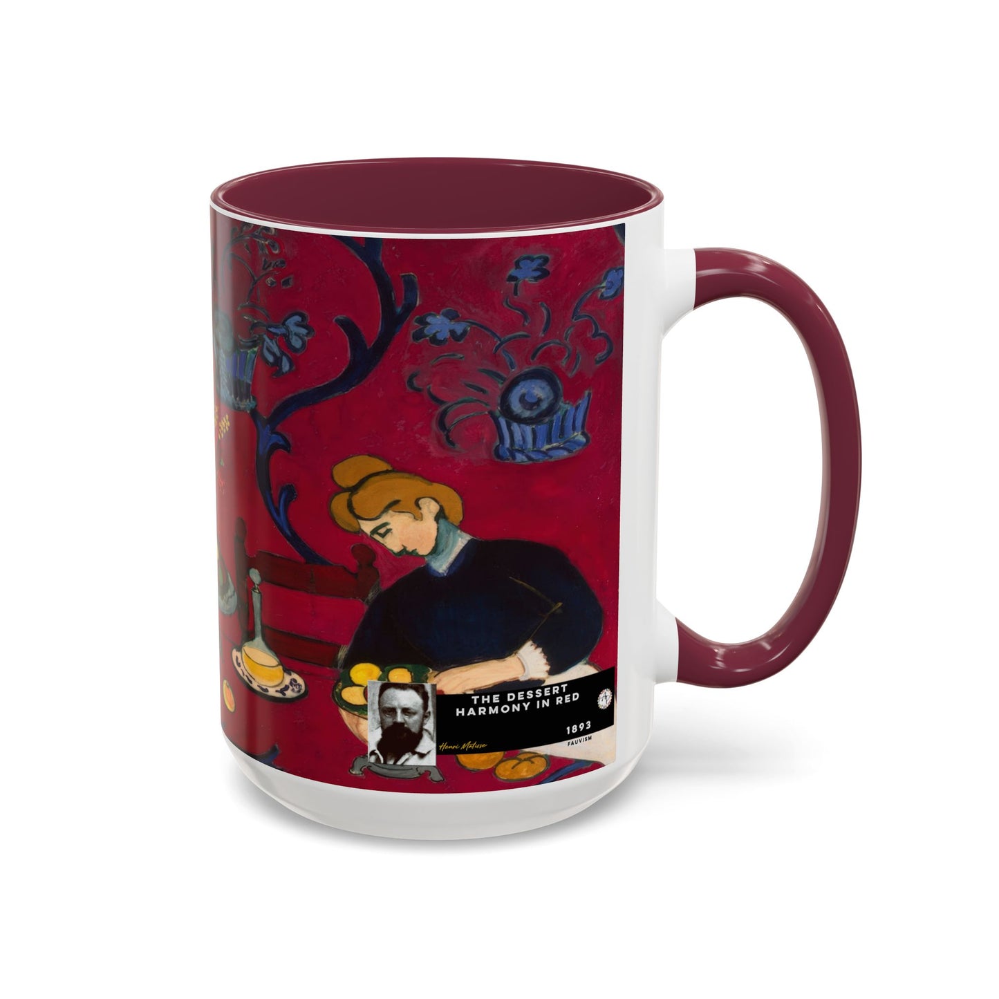 Matisse, Henri - The Dessert Harmony in Red (1908) - Colorful Accent Mugs