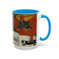 Gauguin, Paul - Vision of the Sermon (Jacob Wrestling with the Angel) (1888) - Colorful Accent Mugs