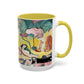 Matisse, Henri - The Joy of Life (1905) - Colorful Accent Mugs