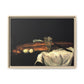 Cézanne, Paul - Still Life with Bread and Eggs (1865) - Matte Canvas, Framed