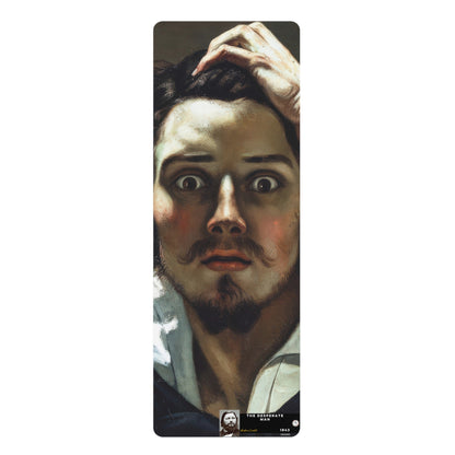 Courbet, Gustave - The Desperate Man (1843) - Rubber Yoga Mat