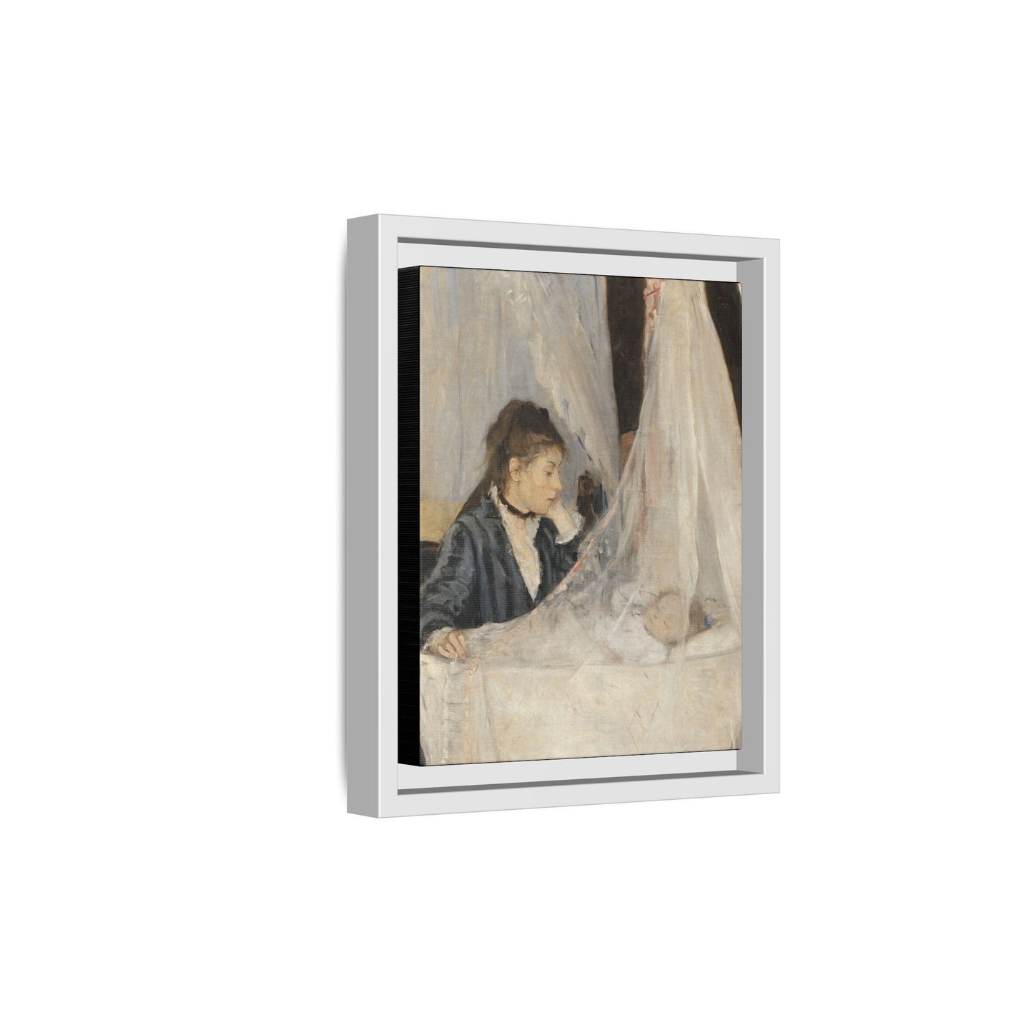 Morisot, Berthe - The Cradle (1872) - Matte Canvas, Framed
