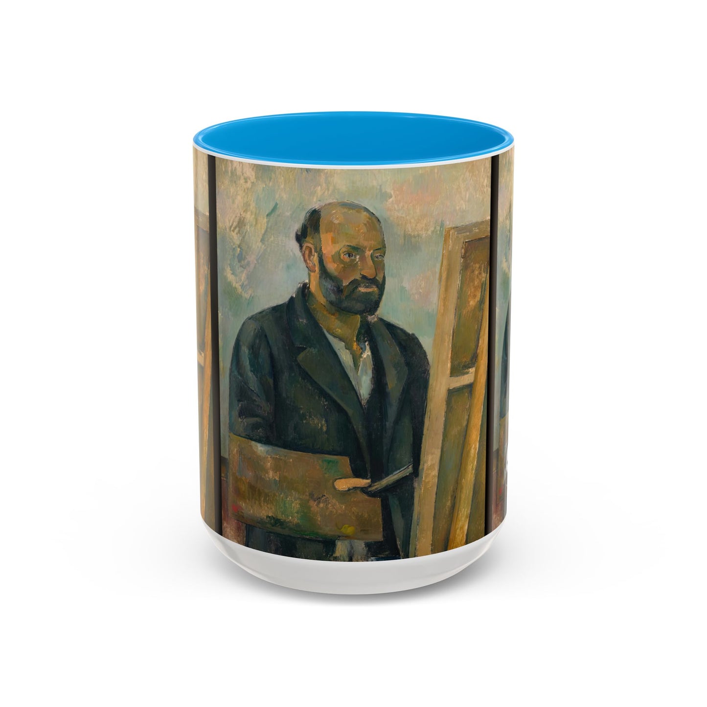 Cézanne, Paul - Portrait of the Artist with a Palette (1890) - Colorful Accent Mugs