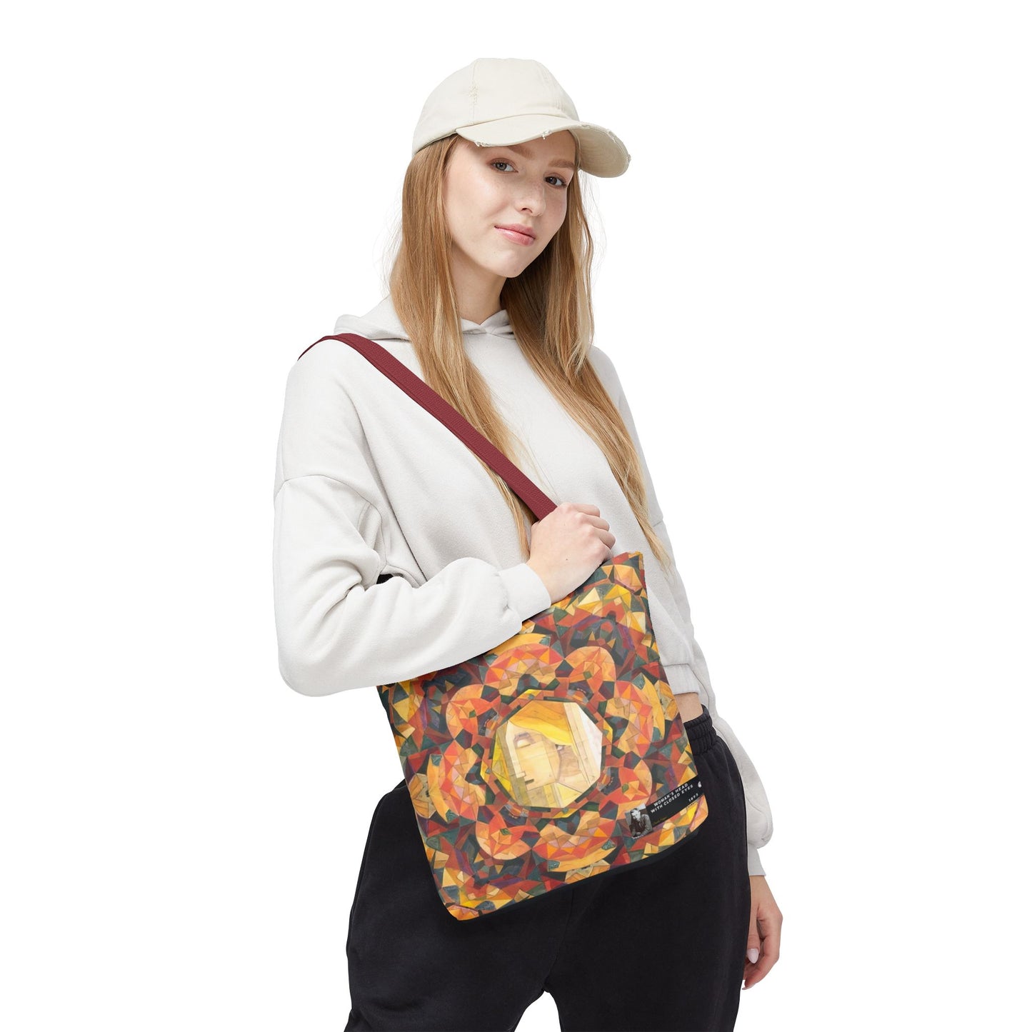 Filiger, Charles - Woman’s Head with Closed Eyes (1893) - Tote Bag