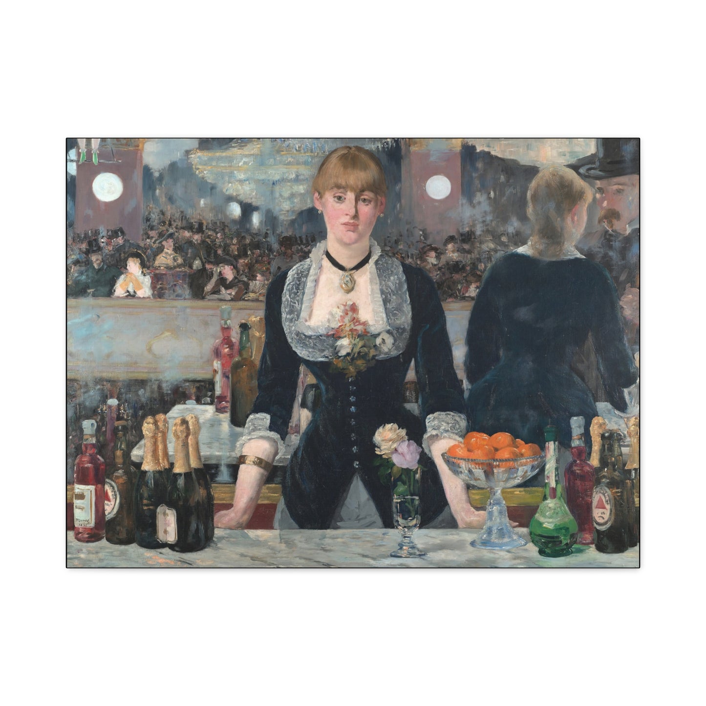 Manet, Édouard - A Bar at the Folies-Bergère (1880) - Canvas Block, unframed