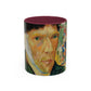 Van Gogh, Vincent - Self Portrait with Bandaged Ear (1889) - Colorful Accent Mugs