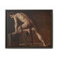 Courbet, Gustave - Study of a Nude Man (1840) - Matte Canvas, Framed