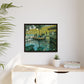 Monet, Claude - La Grenouillere (1869) - Matte Canvas, Framed
