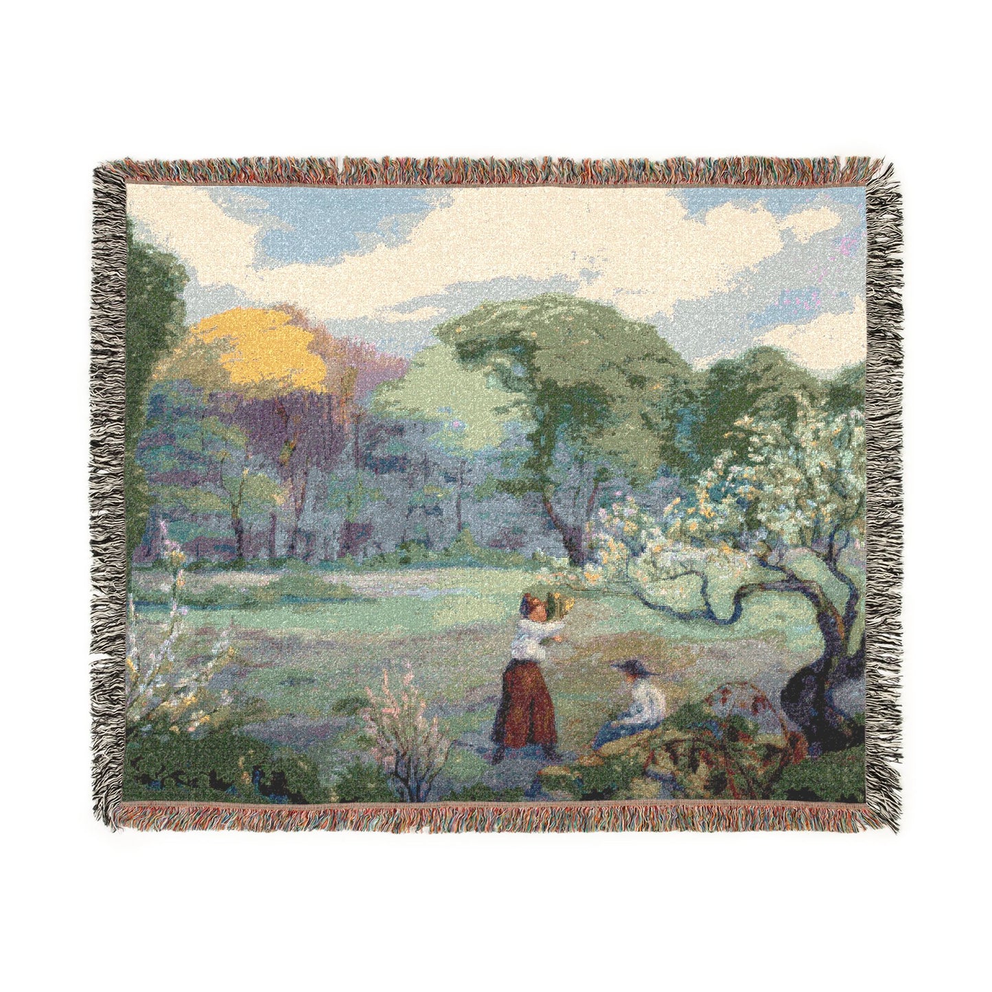 Ranson, Paul - Picking Flowers (1890) - Woven Blanket