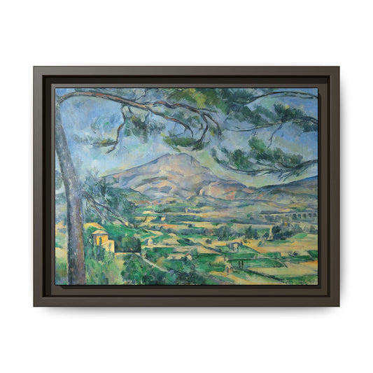 Cézanne, Paul - Mont Sainte-Victoire with Large Pine (1887) - Matte Canvas, Framed