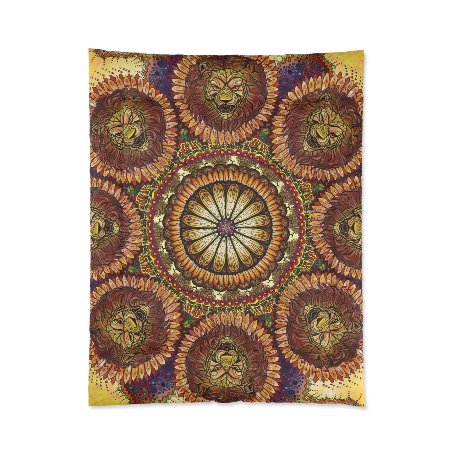 Lion Summer Mandala - Comforter