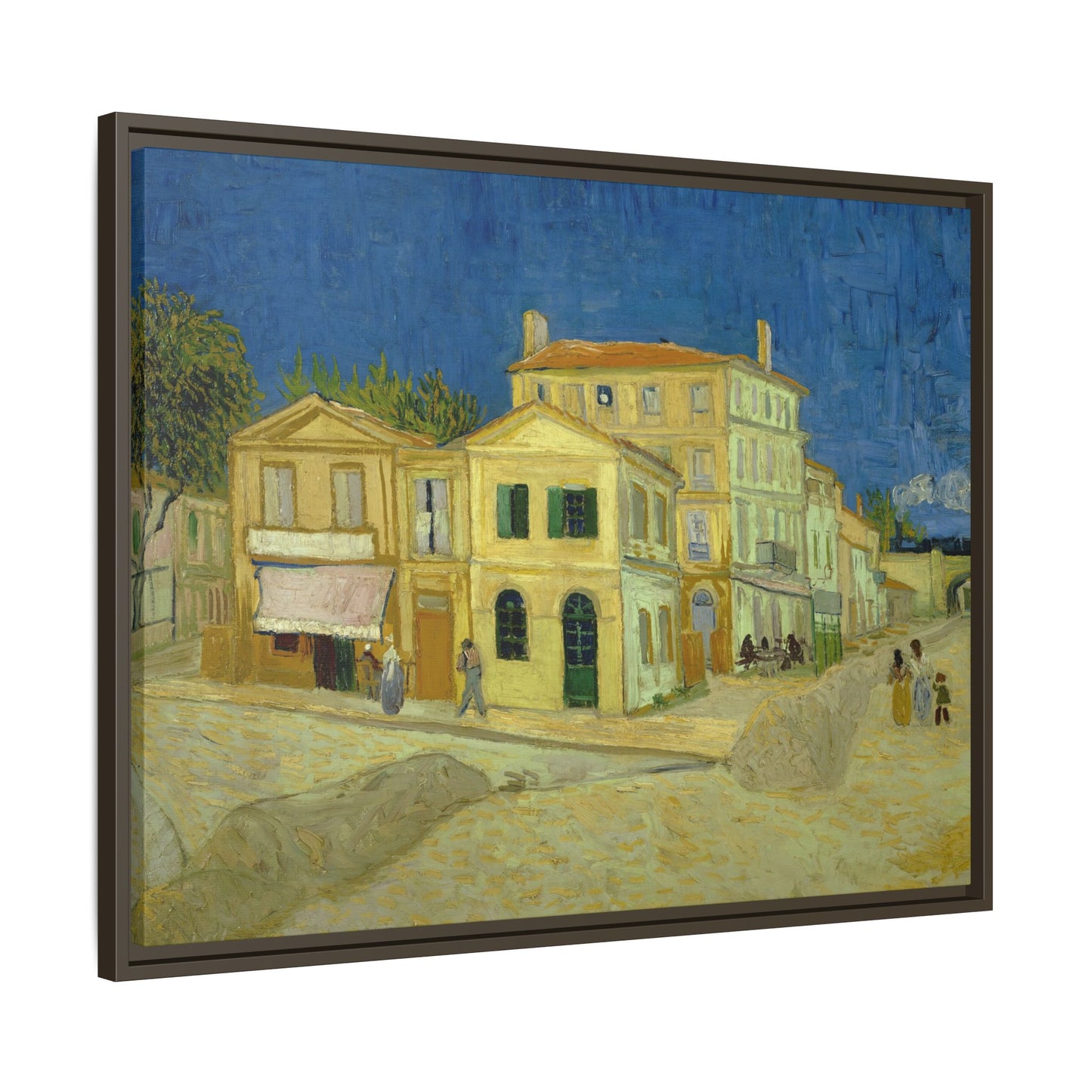Van Gogh, Vincent - The Yellow House (1888) - Matte Canvas, Framed