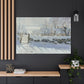 Monet, Claude - The Magpie (1868) - Canvas Block, unframed
