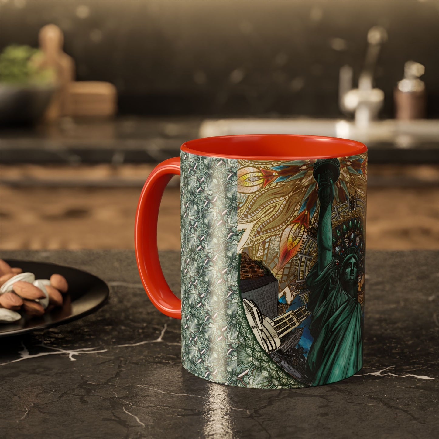 Pacio, Adam - Liberty Mandala - Colorful Accent Mugs