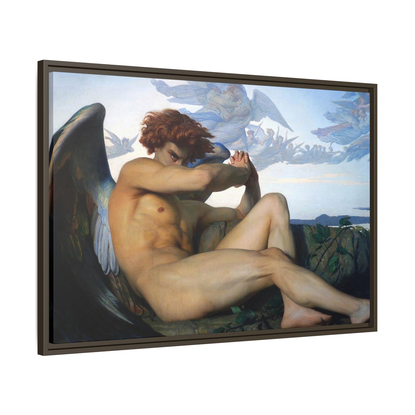 Cabanel, Alexandre - The Fallen Angel (1847) - Matte Canvas, Framed