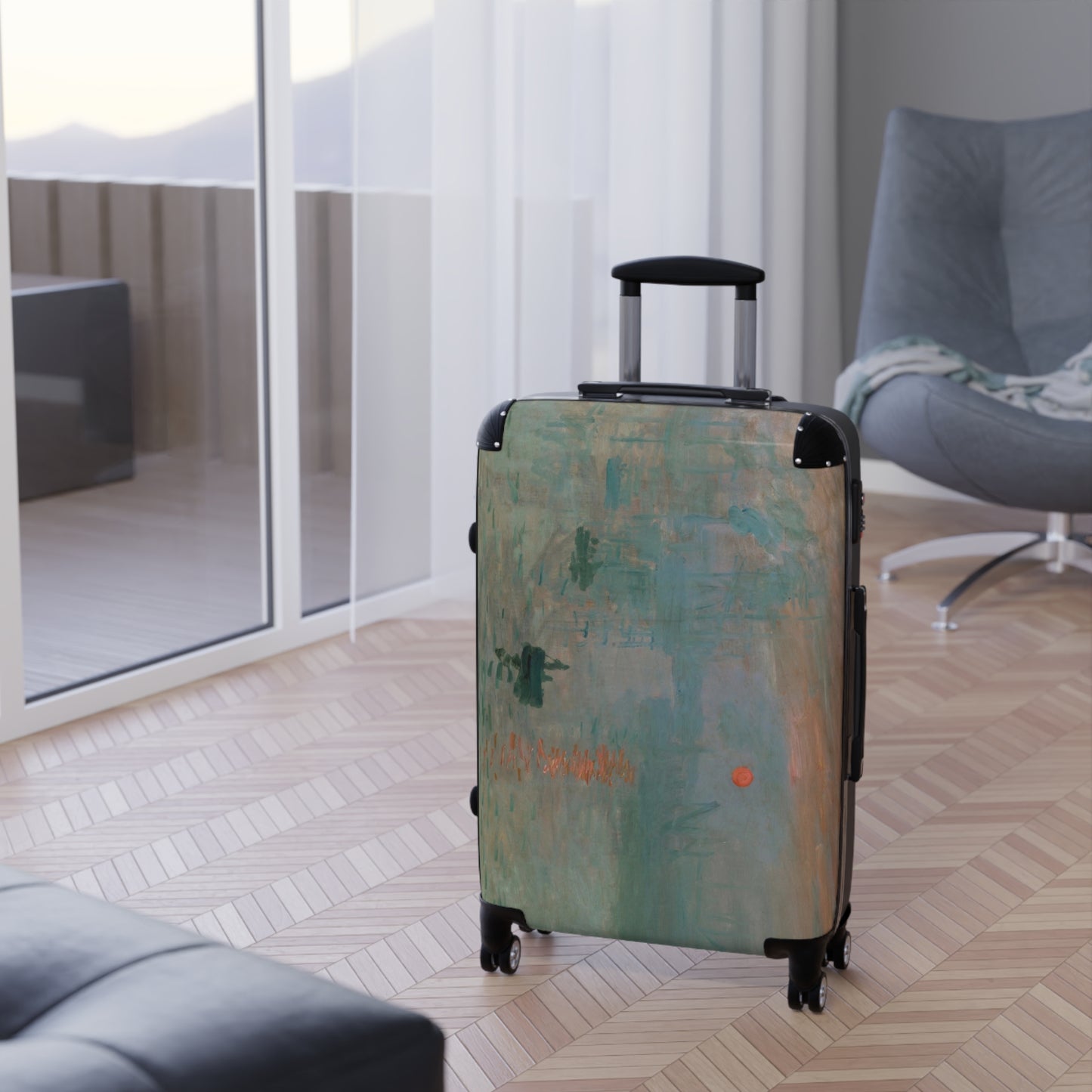 Monet, Claude - Impression, Sunrise (1872) - Suitcase