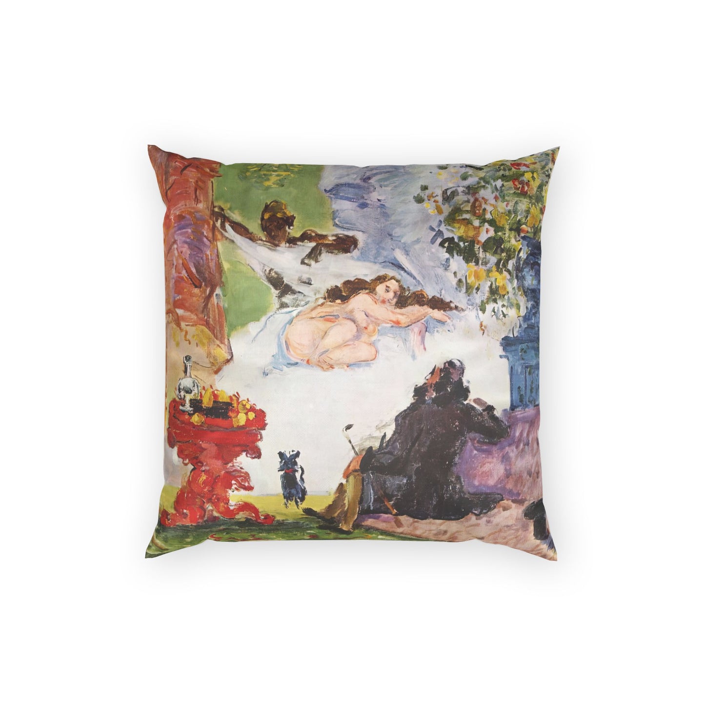 Cézanne, Paul - A Modern Olympia (1874) - Poly Velvet Pillow