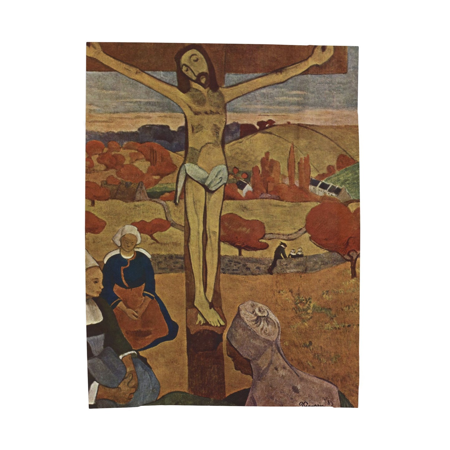 Gauguin, Paul - The Yellow Christ (1889) - Velveteen Plush Blanket