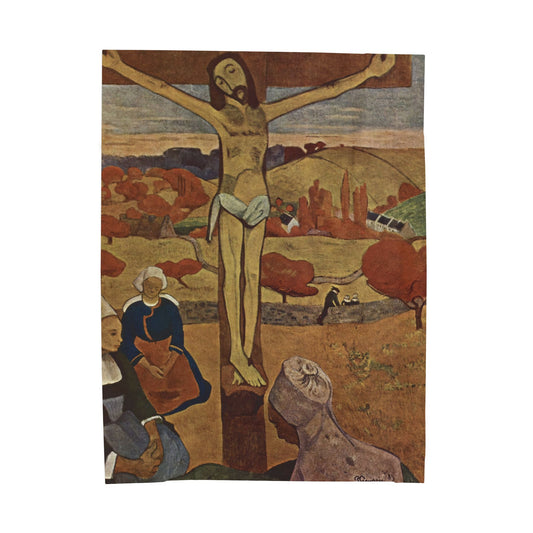 Gauguin, Paul - The Yellow Christ (1889) - Velveteen Plush Blanket