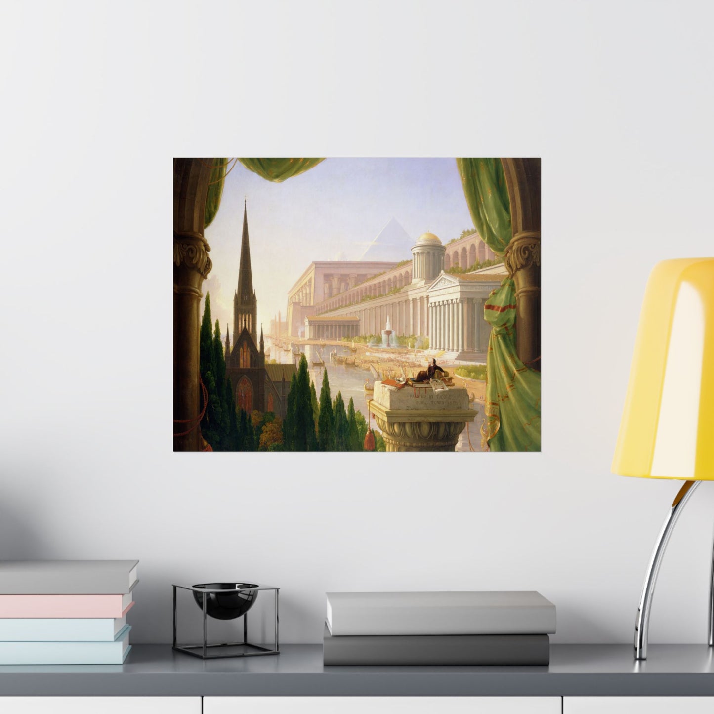 Cole. Thomas - The Architect’s Dream (1840) - Satin Posters