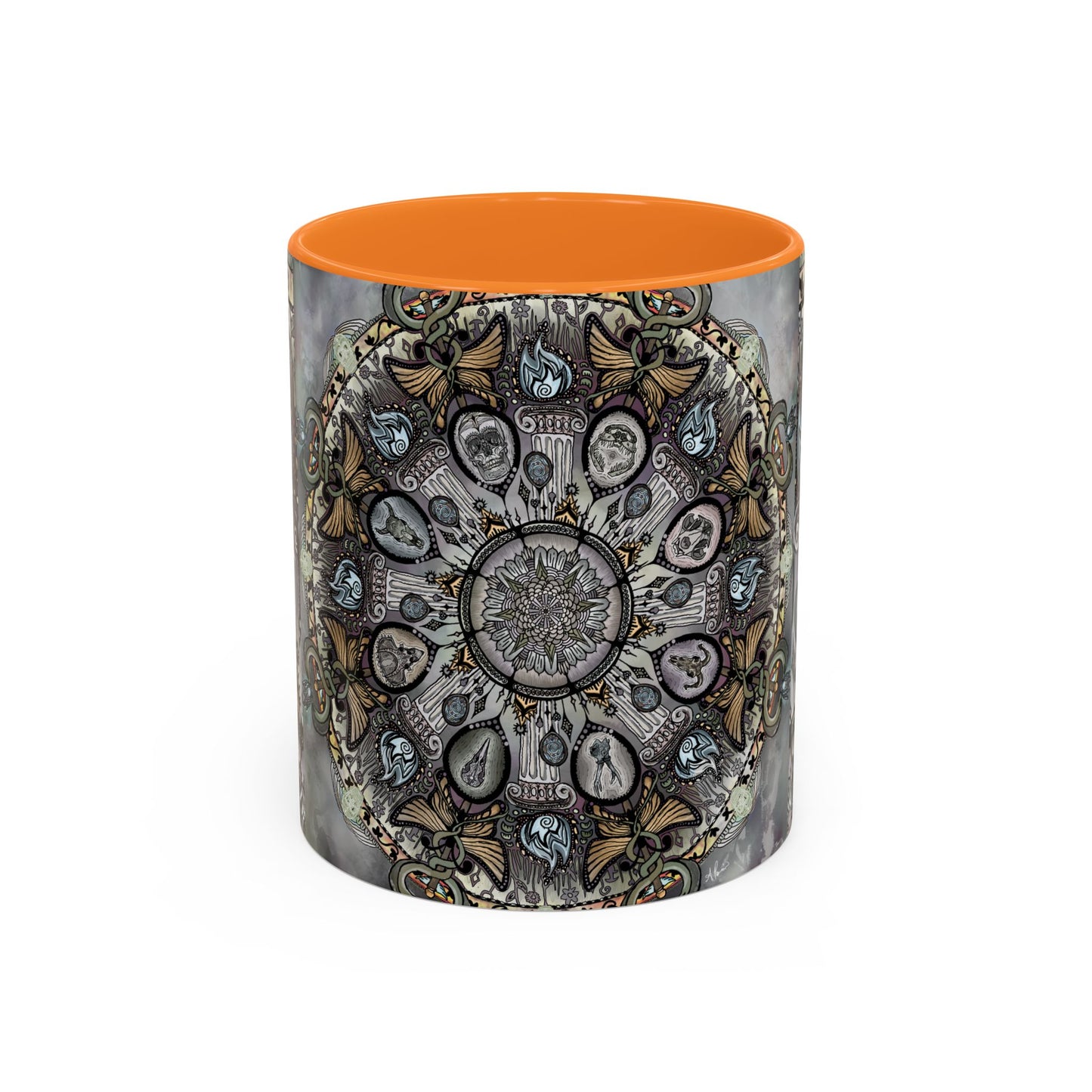 Pacio, Adam - Memento Mori Mandala - Colorful Accent Mugs