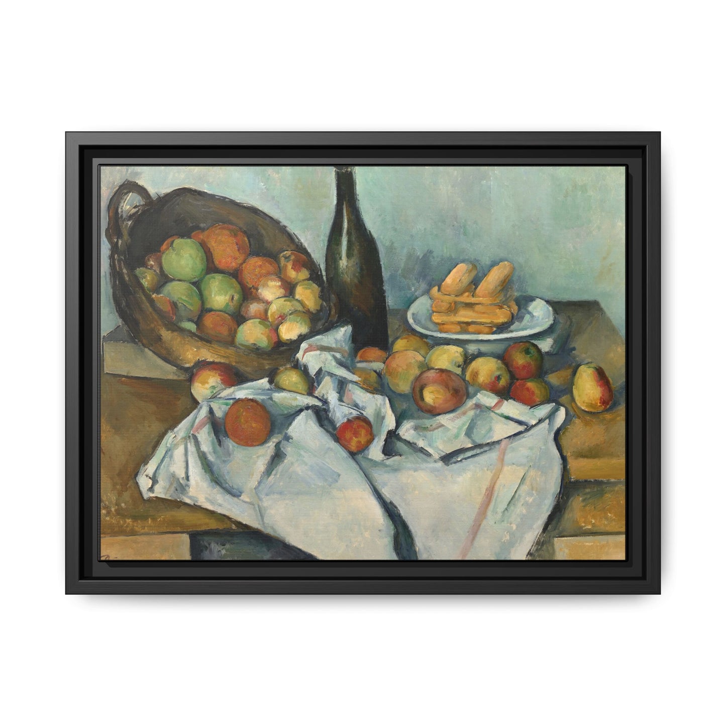 Cézanne, Paul - Basket of Apples (1893) - Matte Canvas, Framed