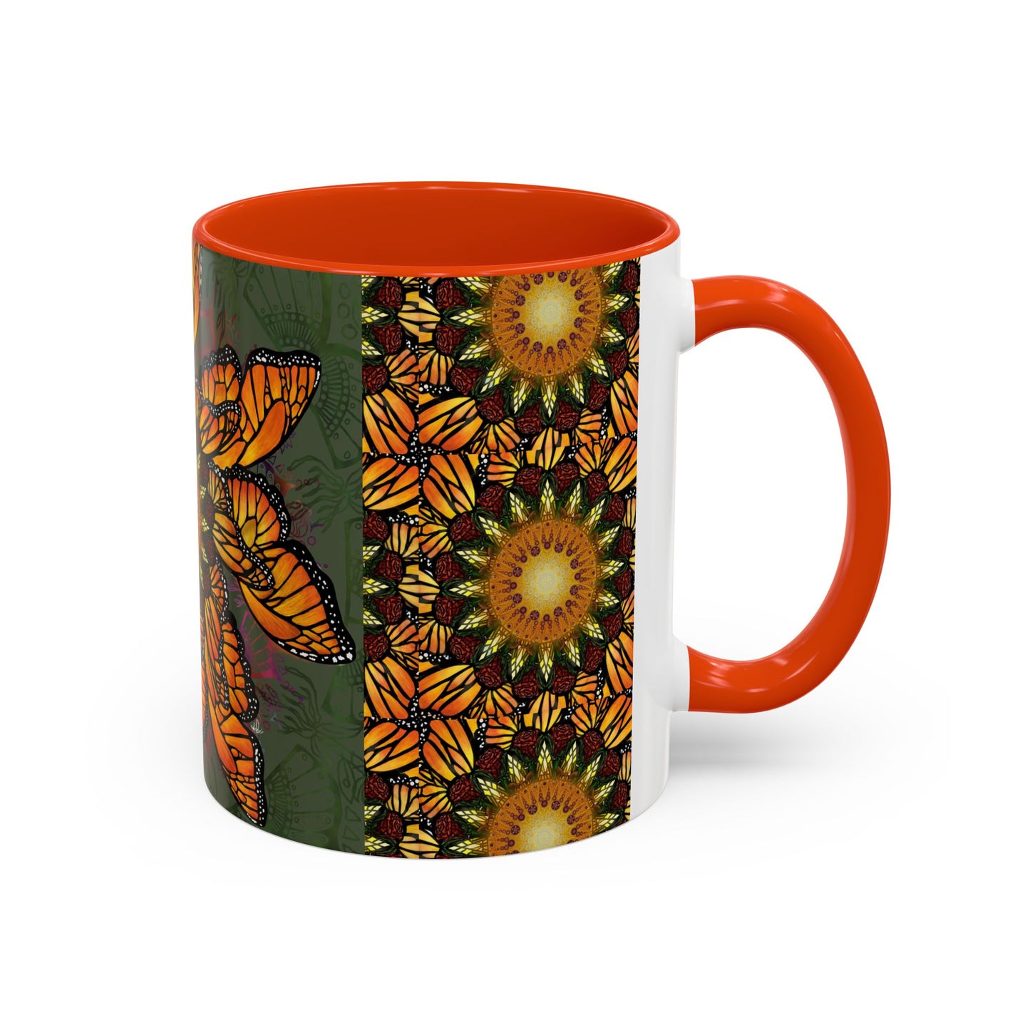 Pacio, Adam - Monarch Butterfly Mandala - Colorful Accent Mugs