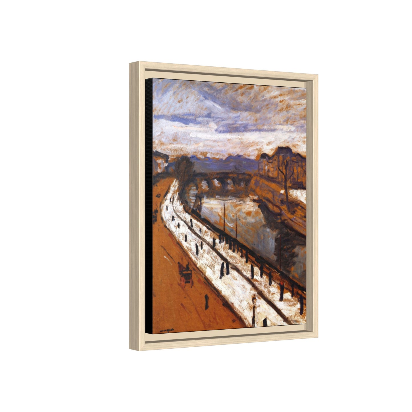 Marquet, Albert - Quai des Grands-Augustins (1905) - Matte Canvas, Framed