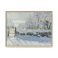 Monet, Claude - The Magpie (1868) - Matte Canvas, Framed