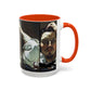 Courbet, Gustave - The Desperate Man (1843) - Colorful Accent Mugs
