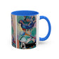 Matisse, Henri - Woman with a Hat (1905) - Colorful Accent Mugs