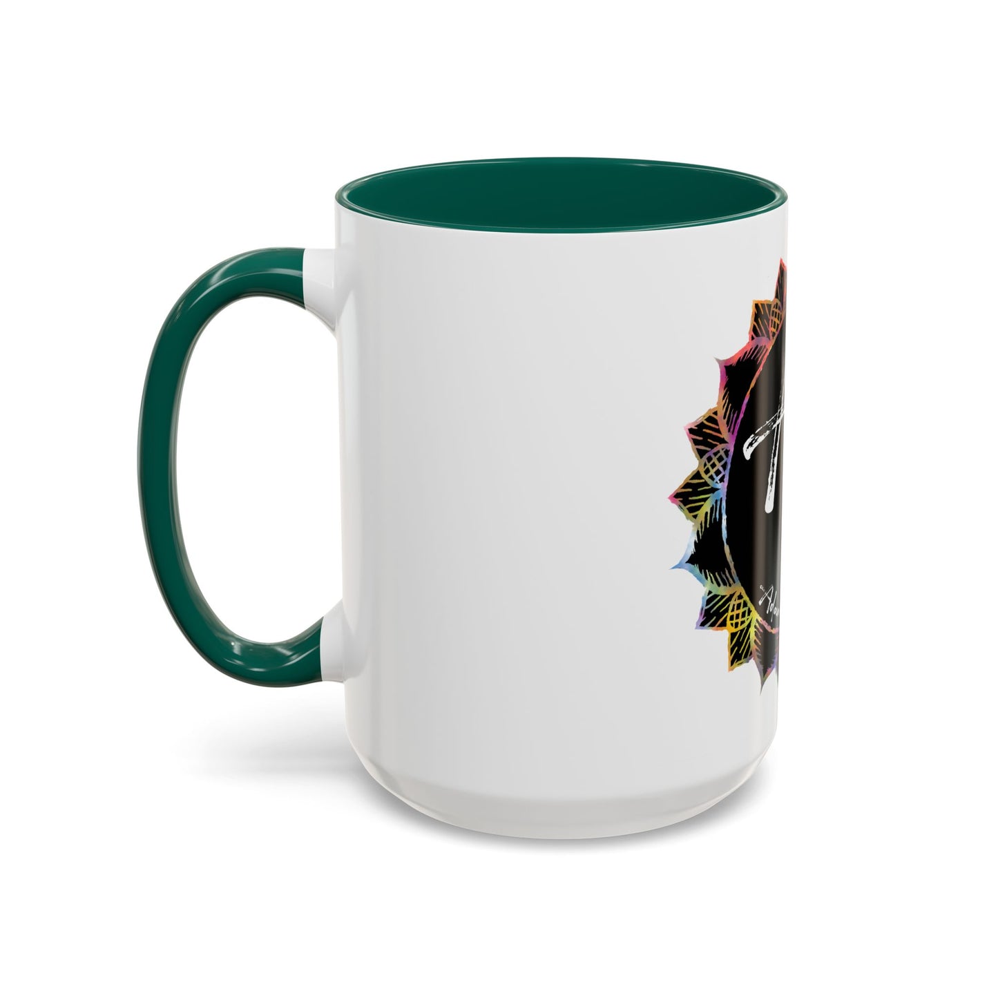 AdamPacio.com - Black Logo - Colorful Accent Mugs