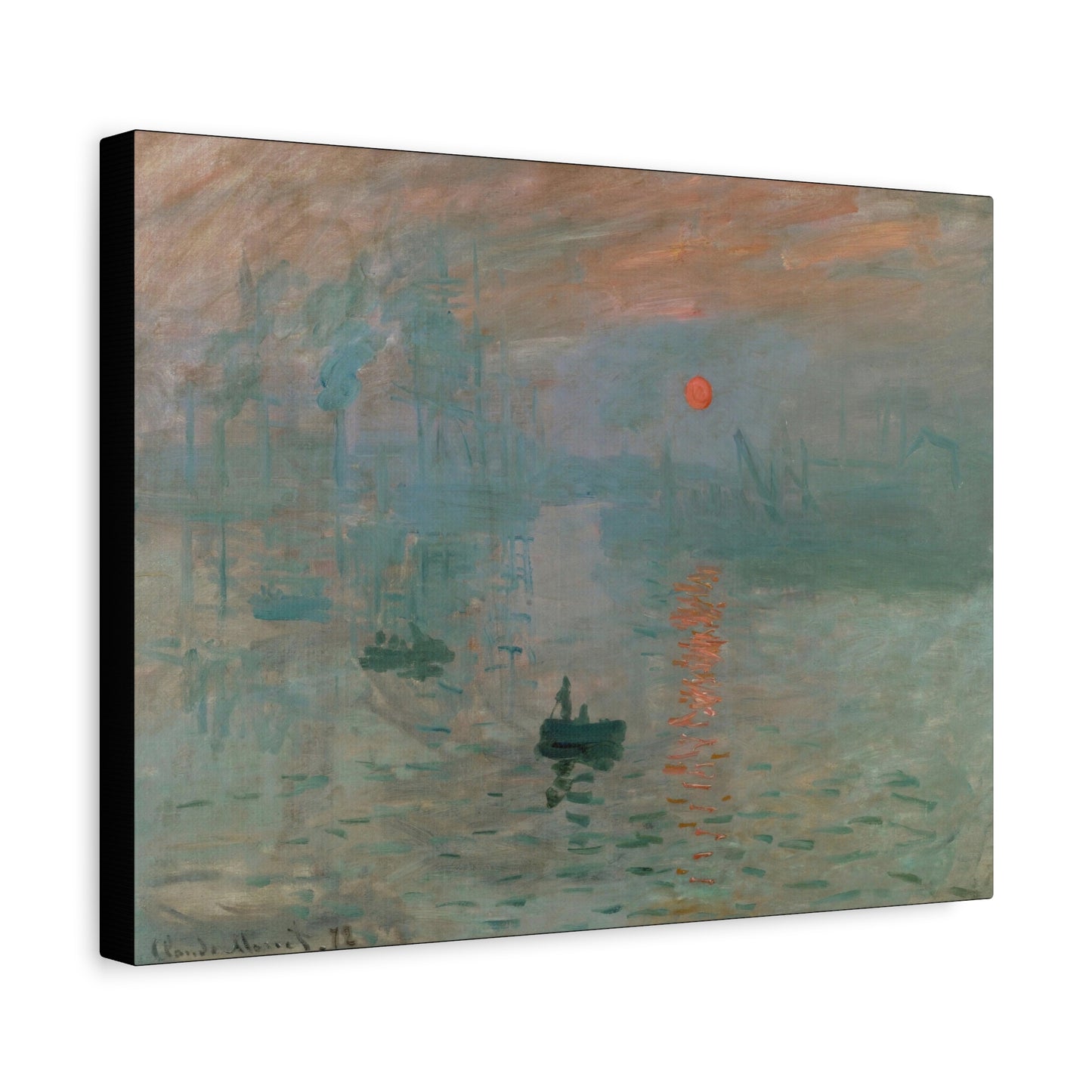 Monet, Claude - Impression, Sunrise (1872) - Canvas Block, unframed