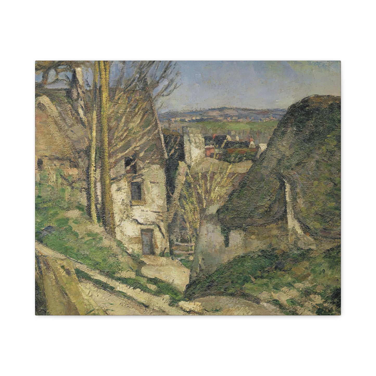 Cézanne, Paul - The House of the Hanged Man (1874) - Canvas Block, unframed