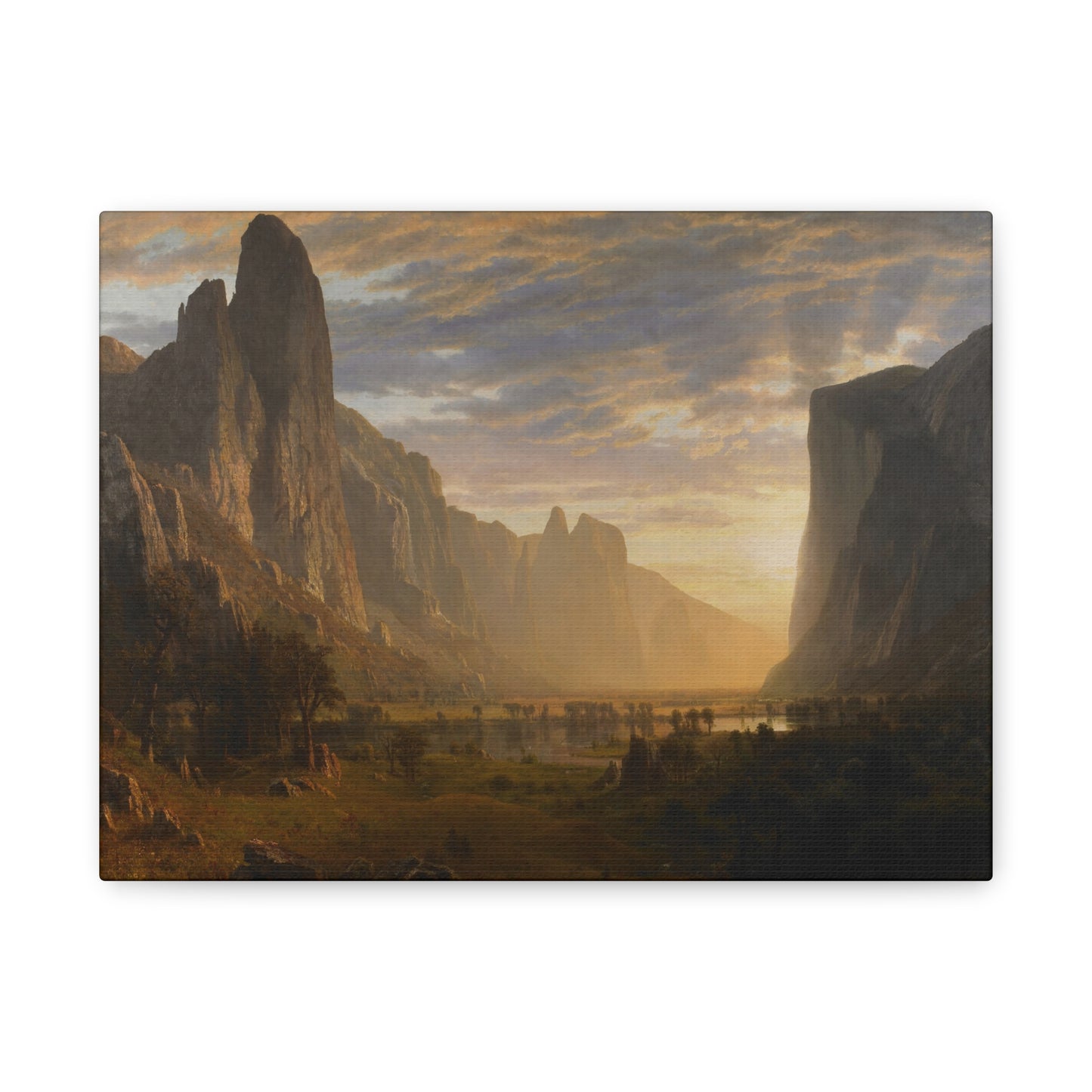 Bierstadt, Albert - Looking Down Yosemite Valley (1865) - Canvas Block, unframed