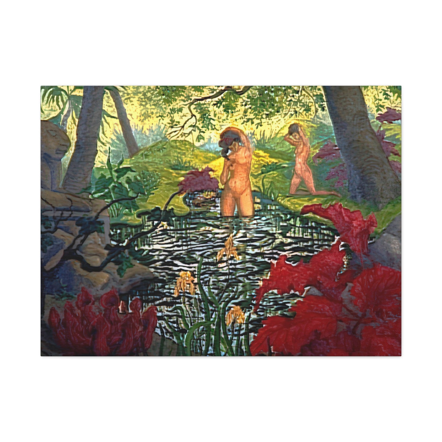Ranson, Paul - The Lotus Bather (1906) - Canvas Block, unframed